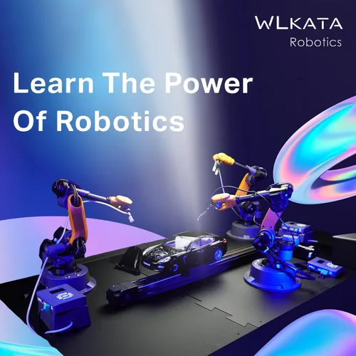 Vista 7 de wlkata Mirobot 6DoF Mini brazo robótico industrial Kit profesional programable ligero brazo robótico de escritorio para impresora K12 o 3D