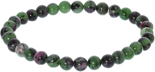 Vista 511 de Gem Avenue Handmade Round Bead Stretch Bracelet Unisex Natural Stone Beaded Jewelry for Men & Women, Elastic Wristband for Daily Wear