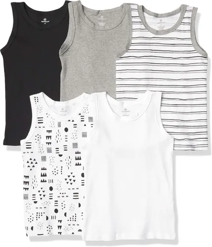 Vista 58 de HonestBaby Camisetas musculares sin mangas 100% algodón orgánico para bebés y niños pequeños, niñas