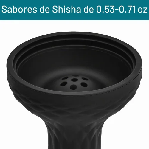 Vista 4 de Cuenco para cachimba – Cuenco de silicona para shisha, perfecto para trabajar como accesorios de fumar, kit de cachimba duradero para shisha
