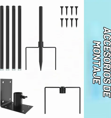 Vista 3 de ERYTLLY Bird House - Kit de montaje en poste de 80 pulgadas - Barra de soporte ajustable para comedero de colibríes, conjunto de soporte universal