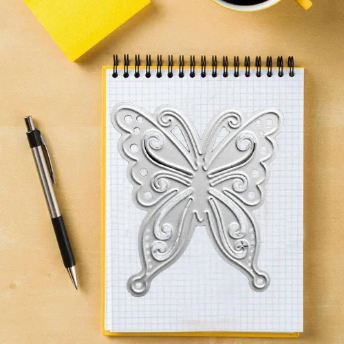 Vista 4 de Troqueles de corte de mariposa de metal DIY Scrapbooking artista corte metal troqueles plantillas Scrapbooking capas troqueles troquelado plantillas