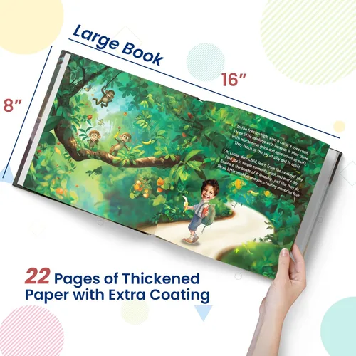Vista 6 de Libro de cuentos personalizado para niños, increíble aventura en el zoológico, nombre y foto personalizados, regalos para bebés, historia atractiva