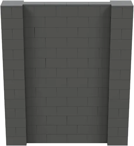 Vista 34 de EverBlock Kit de pared de 5 x 4 pies Bloques de construcción modulares Sistema de pared para edificios, pantallas y estructuras Divisor