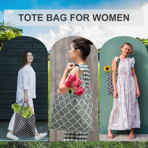 Vista 4 de Bolsas de la compra de animales reutilizables plegables bolsas de comestibles