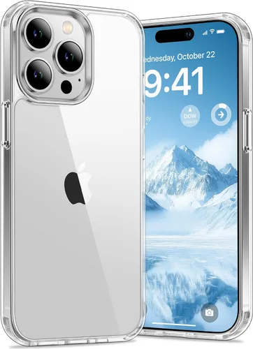 Vista 7 de Vakoo Funda transparente para iPhone 11 Pro Max, antiamarilleo, color negro