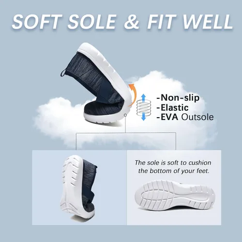 Vista 6 de Zapatos Mary Jane para caminar para mujer, zapatos casuales de enfermería, cómodos, antideslizantes, para trabajo y oficina