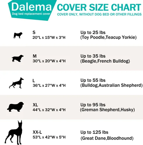 Vista 2 de Funda para Cama de Perro, Impermeable de Plástico Resistente DIY Funda para Cama de Mascotas, Antiadherente al Pelo Fácil de Limpiar Fundas