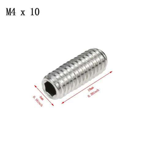 Vista 5 de Sscon Tornillos hexagonales de acero inoxidable 201 M4 x 0.394 in, 200