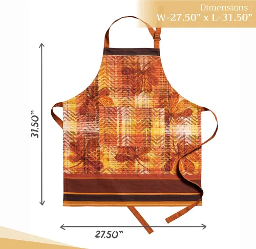 Vista 1174 de Maison d' Hermine Delantales para mujer con bolsillo, 100% algodón (27.50 x 31.50 pulgadas)