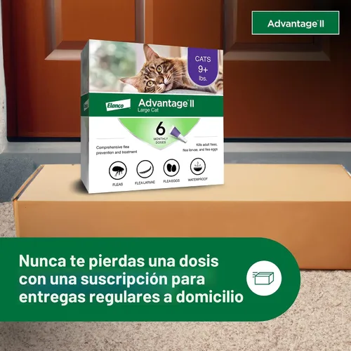 Vista 7 de II Large Cat Vet-Recommended Flea Treatment & Prevention Cats Over 9 lbs. 6-Month Supply