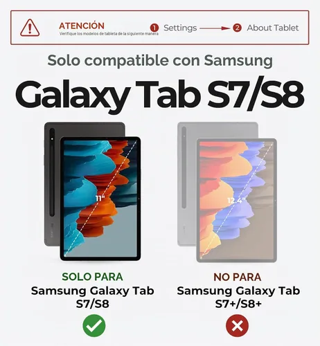 Vista 2 de Dexnor Para Samsung Galaxy Tab S8/S7 Funda Con Teclado Soporte Magnético Flotante Cantilever Con Trackpad Multi-Touch S Pen Holder Funda De Teclado