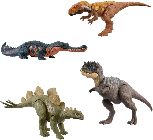 Vista 8 de Jurassic World Mattel - Figura de dinosaurio salvaje ruge y golpea modelos surtidos (HLP14)