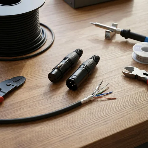 Vista 5 de 10 pares DMX XLR 3 Pin Macho/Hembra Audio Mic Snake Plug Audio Micrófono Cable Conector, Carcasa Negra