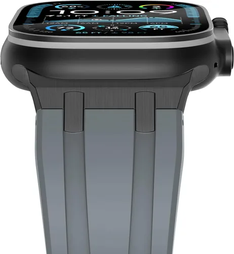 Vista 17 de NewWays AP - Correa de lujo para Apple Watch Ultra de 1.929 in 1.811 in 1.772 in 1.732 in 1.654 in 1.614 in 1.575 in 1.496 in para hombres