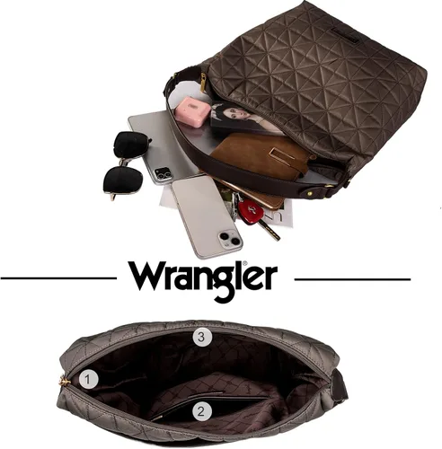 Vista 5 de Wranger Hobo acolchado grande para mujer