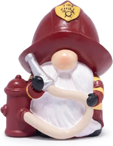 Vista 10 de Hodao Figuras de Gnomo de Vaquero y Vaquera - Gnomos de Resina Occidental Pintados a Mano con Sombreros de Vaquero, Insignia del Sheriff y Bandana