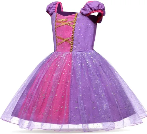 Vista 3 de LITO ANGELS - Disfraz de princesa para niñas pequeñas Halloween Navidad fiesta de disfraces con accesorios