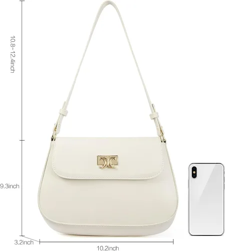 Vista 6 de CLUCI Monederos para mujer, bolso de hombro pequeño, lindo embrague de diseñador, bolsos de cuero cruzados, bolso Hobo, Hobo