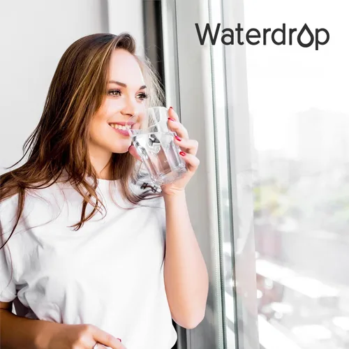 Vista 7 de Waterdrop BS10 - Espiga de cristal con vista clara, nivel de agua