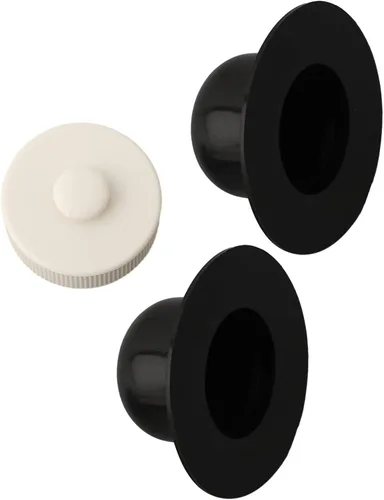 Vista 2 de Drain Cap for Intex Above Ground Pool, Replacement Strainer Hole-Plug Part 4562/11044/10127, Fits 36" and Larger Pools with 0.25" Hoses, White