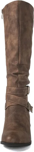 Vista 4 de GLOBALWIN Botas vaqueras hasta la rodilla para mujer