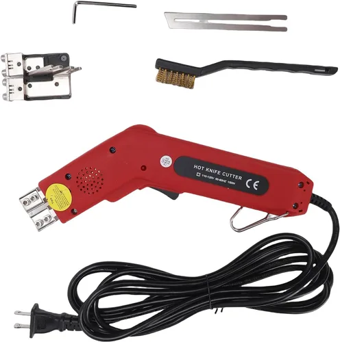 Vista 5 de Yechiry Electric Hot Knife Rope Cutter, Fabric Cutting Tool Kit, Pro Heat Cutter 150W Heat Sealer, Ideal for Sponge, Cloth, Board & Webbing