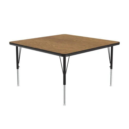 Vista 21 de Correll Mesa de Actividades Rectangular para Aula de 24"x36", Altura Ajustable (19"-29"), Granito Negro Laminado Térmico Fusionado Duradero