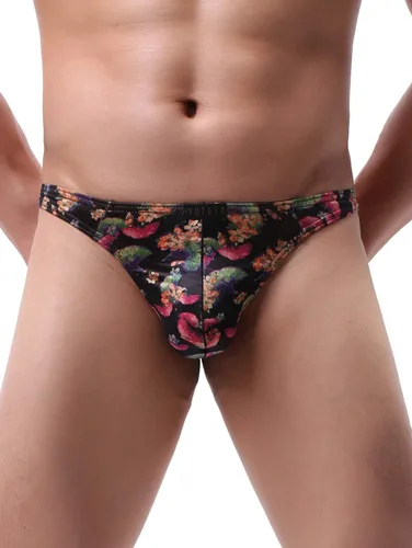 Vista 2 de IKINGSKY Ginkgo Biloba - Tanga elástica para hombre con espalda en T