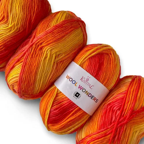 Vista 37 de Wool Wonders - Ovillo de lana para tejer, paquete de 4 (640 yardas/14.11 oz), patrones libres, hilo de lana para tejer, Aran/pesado #4