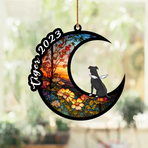 Vista 109 de Nazenti Atrapasoles conmemorativo para perros, adornos de Navidad personalizados para perros, adorno de Navidad, regalos conmemorativos para perros