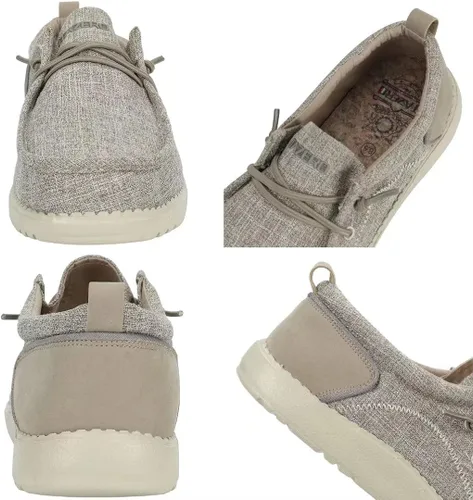 Vista 4 de 1TAZERO Zapatos casuales para hombre con plantillas de soporte de arco, mocasines para fascitis plantar