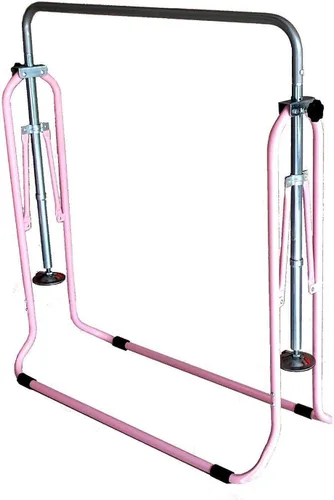 Vista 8 de XINDONGSHENG - Barra de gimnasia atlética expansible para niños, barra de equilibrio para entrenamiento junior, gimnasio, color morado con 2 pies x