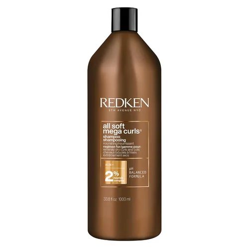 Vista 6 de Champú Redken All Soft Mega Curls para cabello extremadamente seco, rizado y encrespado - Nutre y suaviza el cabello severamente seco, sin sulfato