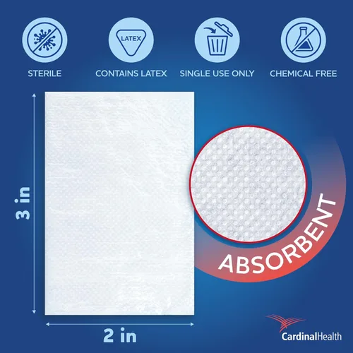 Vista 2 de Covidien Telfa 6017 apósito adhesivo, esterilizado en paquete para despegar, de 2 x 3 pulgadas (paquete de 100 unidades)