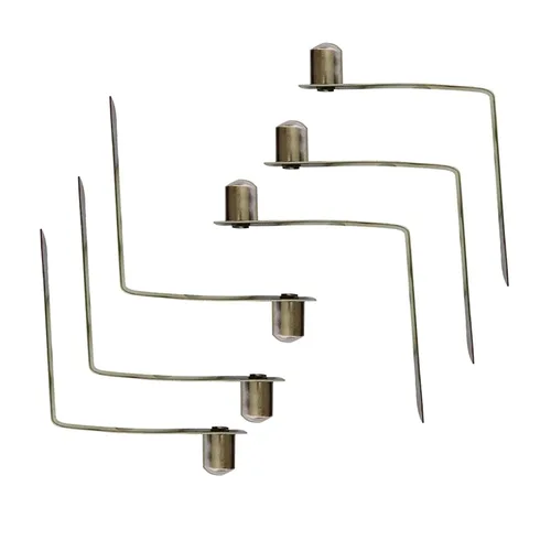 Vista 7 de 5 Pieces 4-9mm Stainless Steel Solid Button Clips Snap Spring Awning Accresories Telscopic Tube Camping & Caravan(Button 6x9mm)