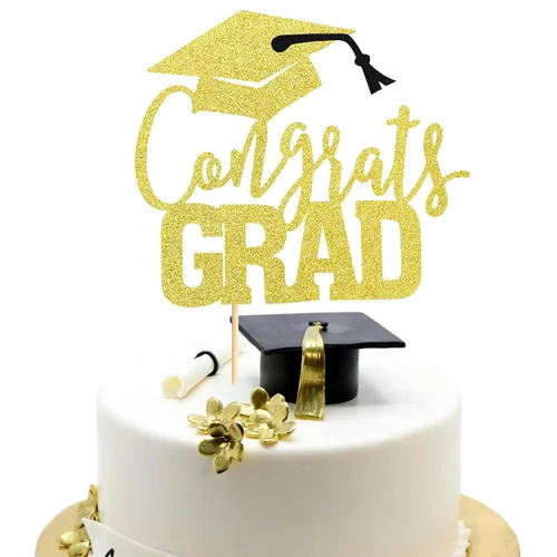Vista 24 de Arthsdite 1 pieza Adorno para Tarta de Felicitación - Adorno de Tarta de Graduación - 2025 Suministros de Decoración para Fiesta de Graduación