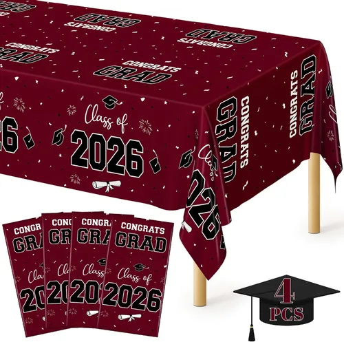 Vista 89 de Suministros de regreso a clases, 2 manteles de 108 x 54 pulgadas, manteles desechables coloridos para el primer día de escuela, rectangular