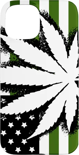 Vista 6 de American Weed Flag 4:20 Cannabis Pot Marijuana Stoner Gift Case for iPhone 17