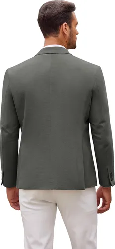 Vista 2 de COOFANDY Mens Sport Coat Casual Slim Fit Blazer One Button Textured Suit Jacket