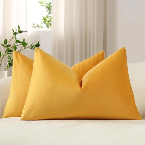 Vista 54 de Funda de almohada para cuerpo de Dezene, súper suave de terciopelo con cierre de cremallera oculto.