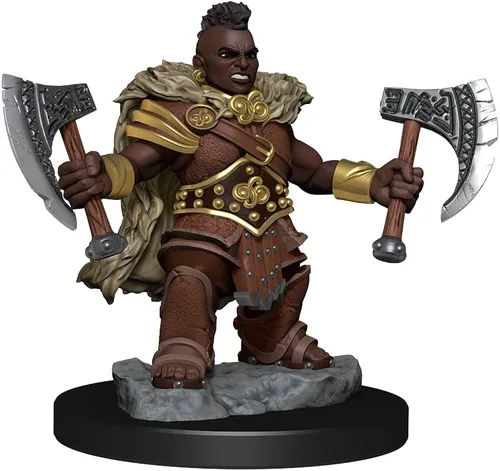 Vista 6 de WizKids D&D Frameworks: Mujer bárbara enana - Sin pintar y sin ensamblar