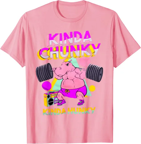Vista 99 de Kinda Chunky Kinda Hunky, camiseta de gimnasio para culturismo, Negro