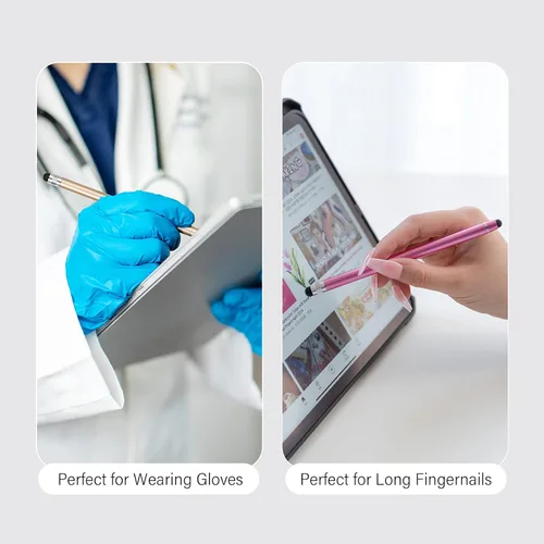 Vista 3 de Abiarst - Bolígrafos capacitivos para pantallas táctiles, lápiz capacitivo de alta precisión para iPad, iPhone, tabletas, Samsung Galaxy todos
