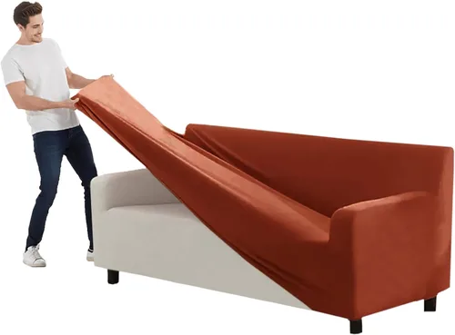 Vista 101 de Funda para Sofá de Terciopelo, Fundas Elásticas para Sofá para Funda Principal Separada/Respaldos y Cojines de Asiento, Funda para Sofá, para Fundas