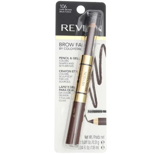 Vista 20 de Revlon ColorStay - Lápiz y gel para cejas Fantasy, 001 rubio ceniza This brow product features a powder-soft pencil and a clear shaping gel to