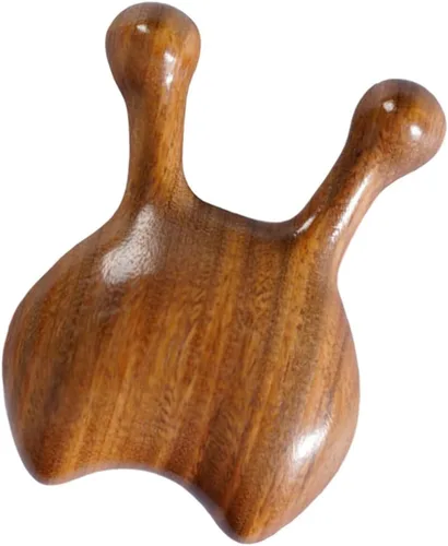 Vista 6 de Beaupretty Herramienta de masajeador de nariz, raspador de acupuntura facial de madera, pequeño masajeador portátil para raspar la nariz
