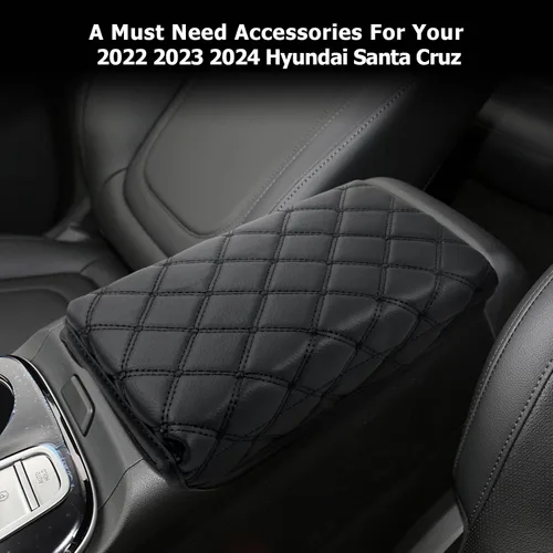 Vista 7 de LUWU - Funda para consola central para Hyundai Santa Cruz 2023 2024 2023 Santa Cruz 2023, accesorios de Santa Cruz, almohadilla de consola central
