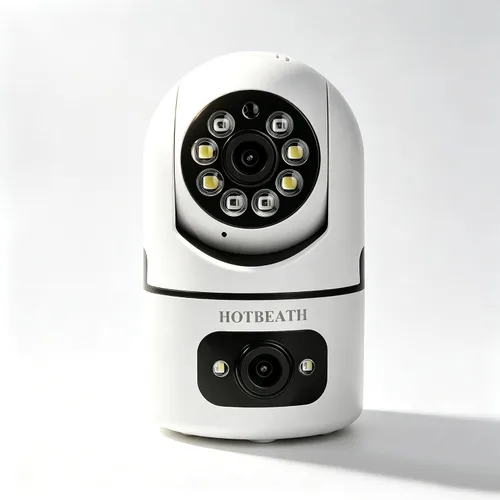 Vista 2 de Dual-Lens 1024P WiFi Desktop Camera