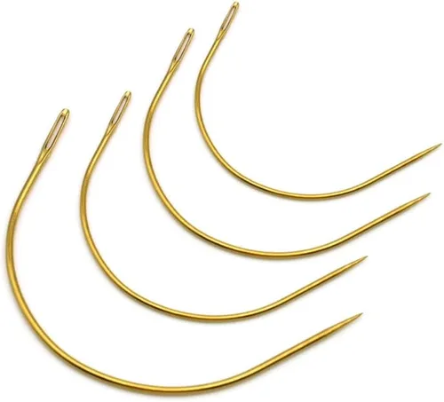 Vista 13 de GlamorDove Herramienta de costura, 10 agujas curvadas de 2.5 pulgadas, accesorios de costura a mano, herramienta de tejido para coser en trama